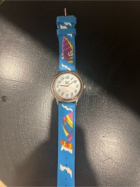 Blue 80’s retro Hot Quartz Watch